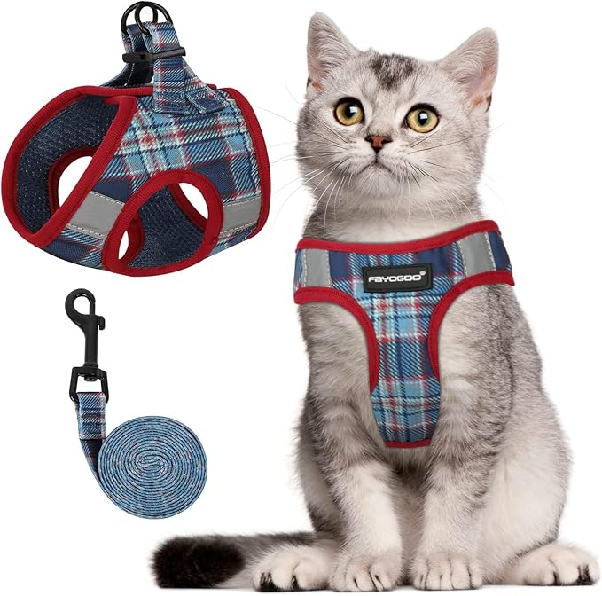 Pet Supplies FAYOGOO Cat Harness,Easy Control Harness for Kitten and