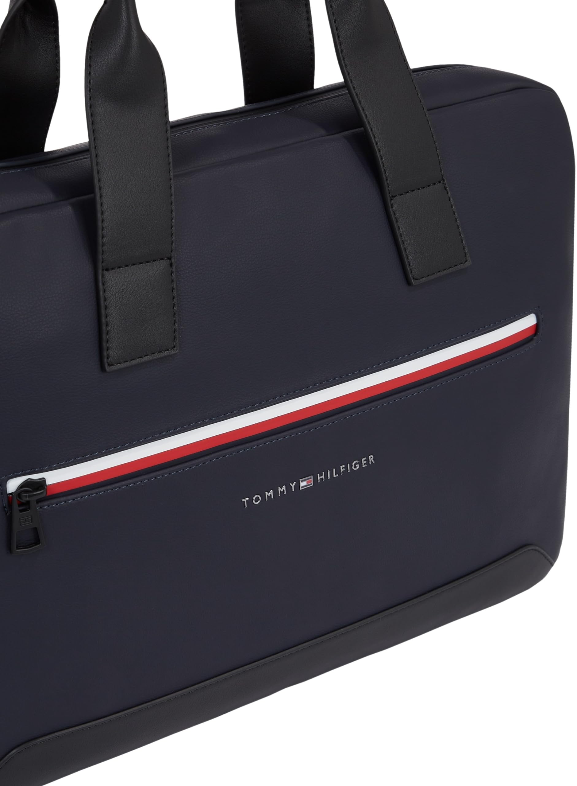 Tommy Hilfiger Sac pour Ordinateur Portable Homme Computer Bag avec Fermeture Éclair, Bleu (Space Blue), Taille Unique