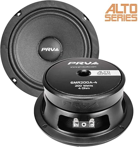 Miniatura 8 de PRV AUDIO Altavoz de rango medio poco profundo de 6.5 pulgadas, 6MR200A-4, 200 vatios, altavoz delgado de audio para automóvil de montaje