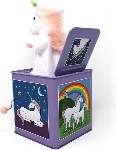 Miniatura 4 de Jack Rabbit Creations - Juguete Jack in The Box, muñeco sorpresa de unicornio
