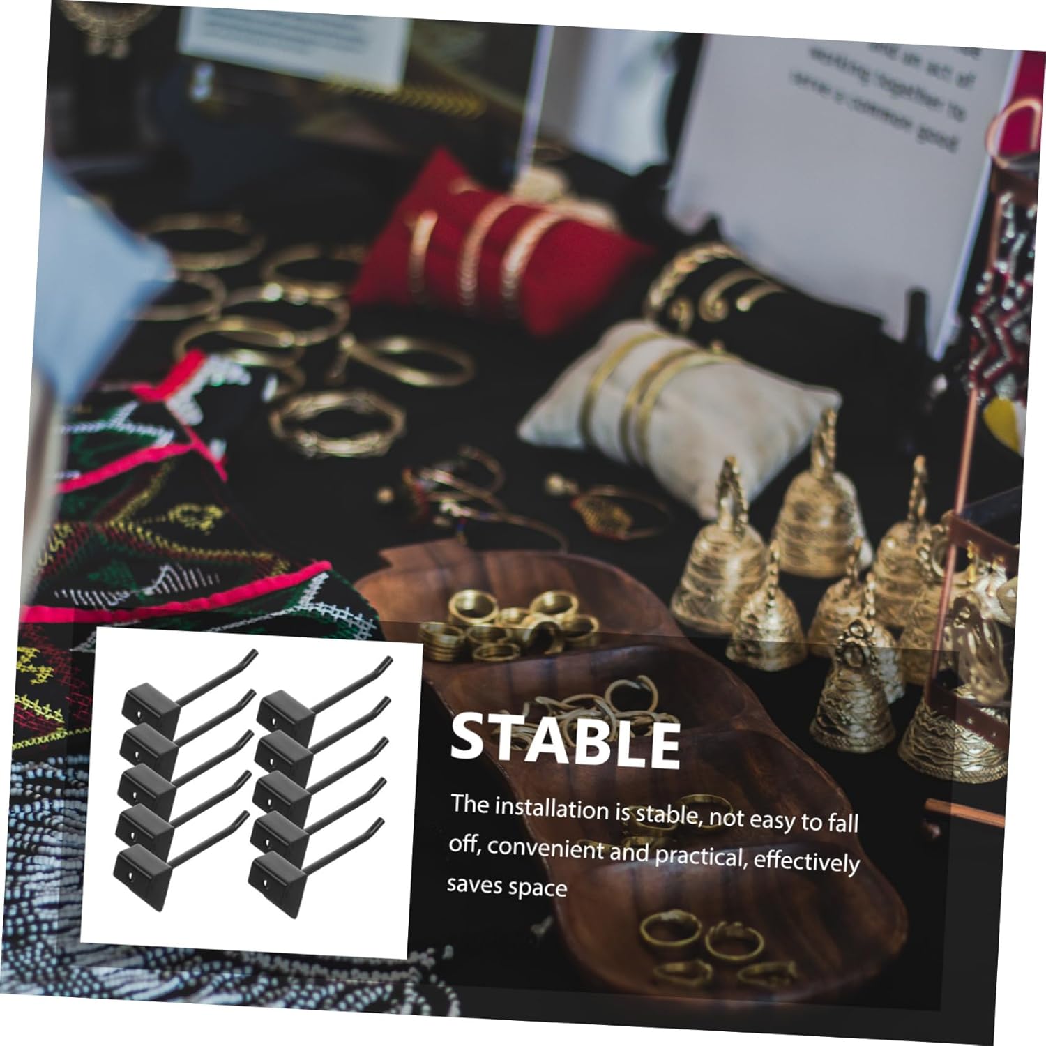 PRETYZOOM 32pcs Display Hooks for Pegboard Wall Hooks for Garage Organization Craft Room Kitchen for Tools and Crafts Storage