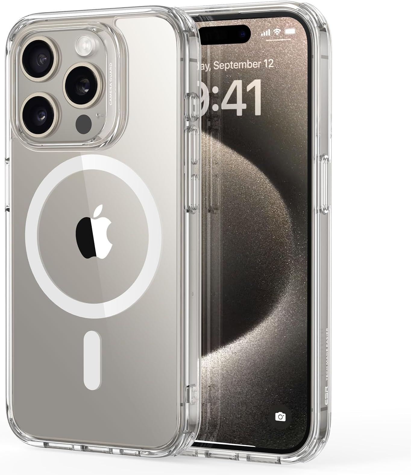 ESR for iPhone 15 Pro Case for MagSafe, Anti-Yellowing, Clear