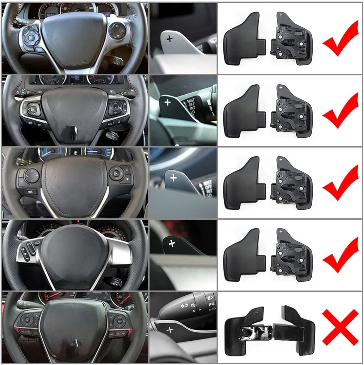 Compatible With For Rav4 2013-2017 For Camry 【スイッチボタンステアリ】 2012-2016 カーボ