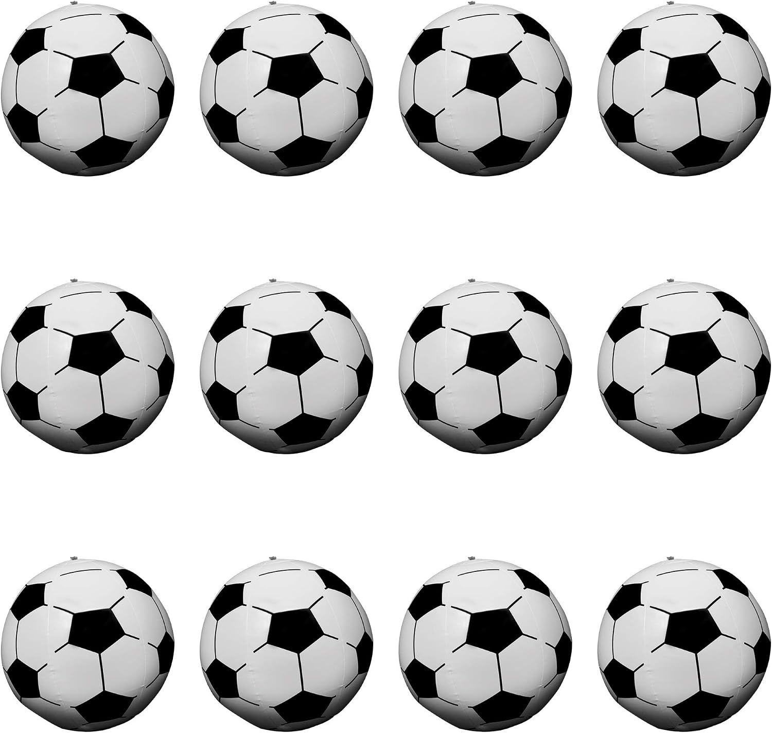 Paquete de 12 pelotas de fútbol inflables gigantes de 16