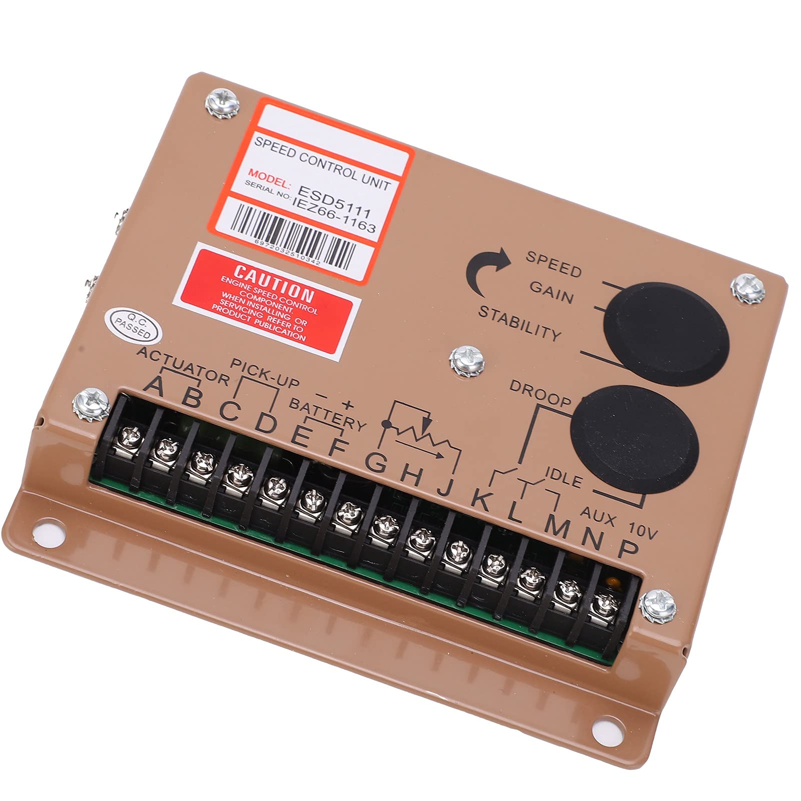 Regolatore Elettronico Generatore Scheda di Controllo Della Velocità del Motore Ferro Elettronico Regolatore Acceleratore Parti di Ricambio per la Riparazione ESD5111 DC 12V/24V