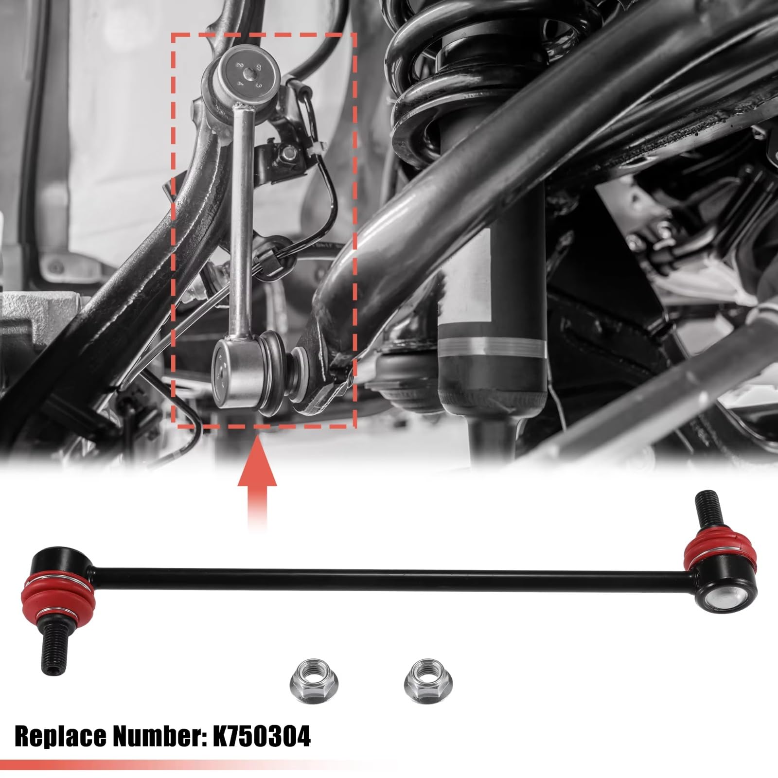2 Piezas de bieletas de Barra estabilizadora Delantera K90344 compatibles con Toyota para Venza 2009-2015, Highlander 2001-2017 y Solara 2004-2008.