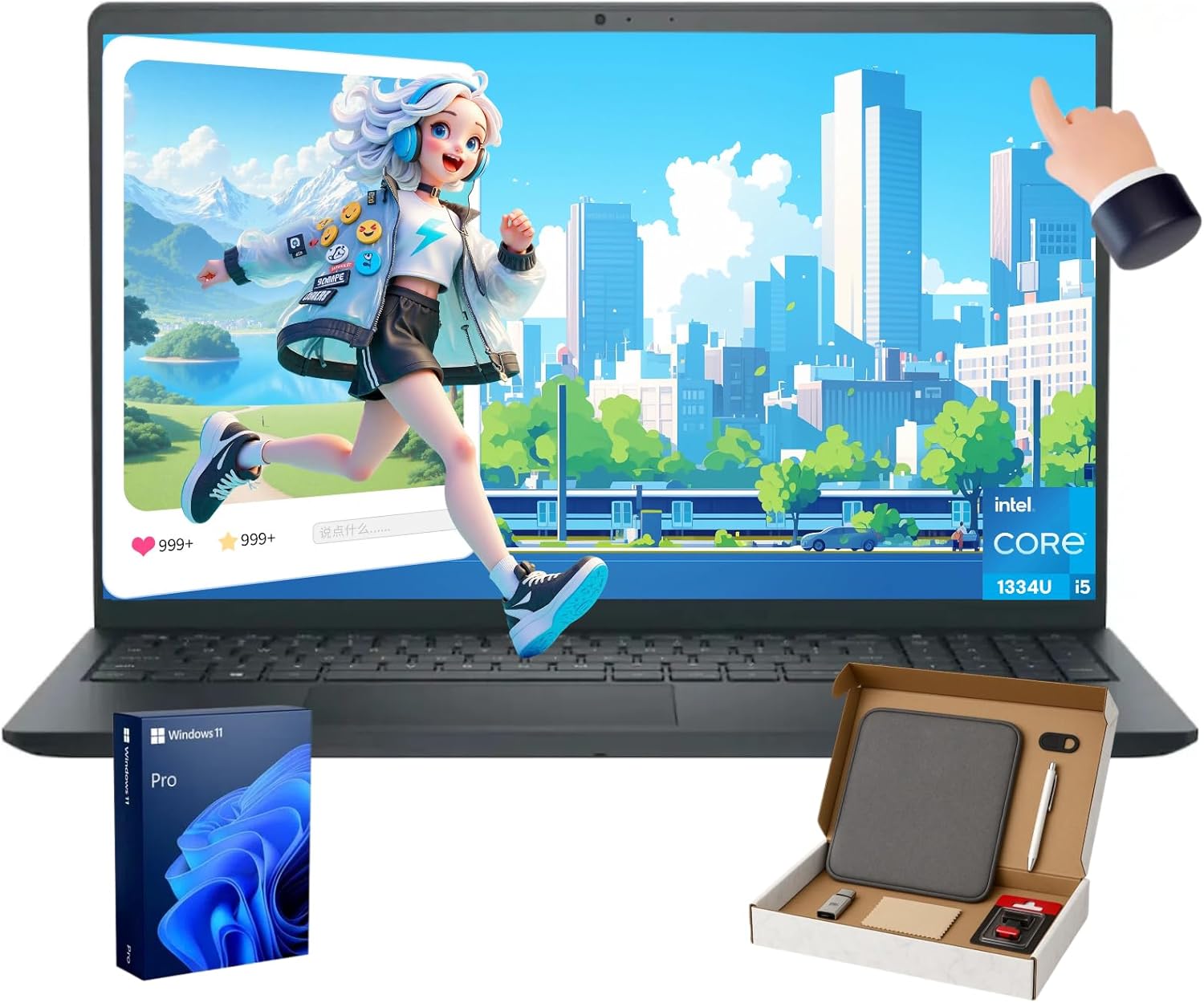 Dell Inspiron 15 touchscreen laptop with 16GB RAM and 1TB SSD