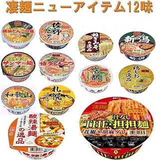 ヤマダイ ニュータッチ 凄麺 全国ご当地ラーメン 12食 E( 酸辣湯麺、担担麺 )セット