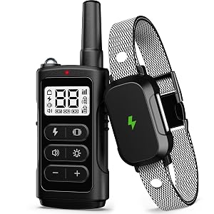 Electronic Training Collar Dog Collar with 3300Ft Remote Range 4 Training Modes Rechargable IPX7 Waterproof Electric Dog Collar