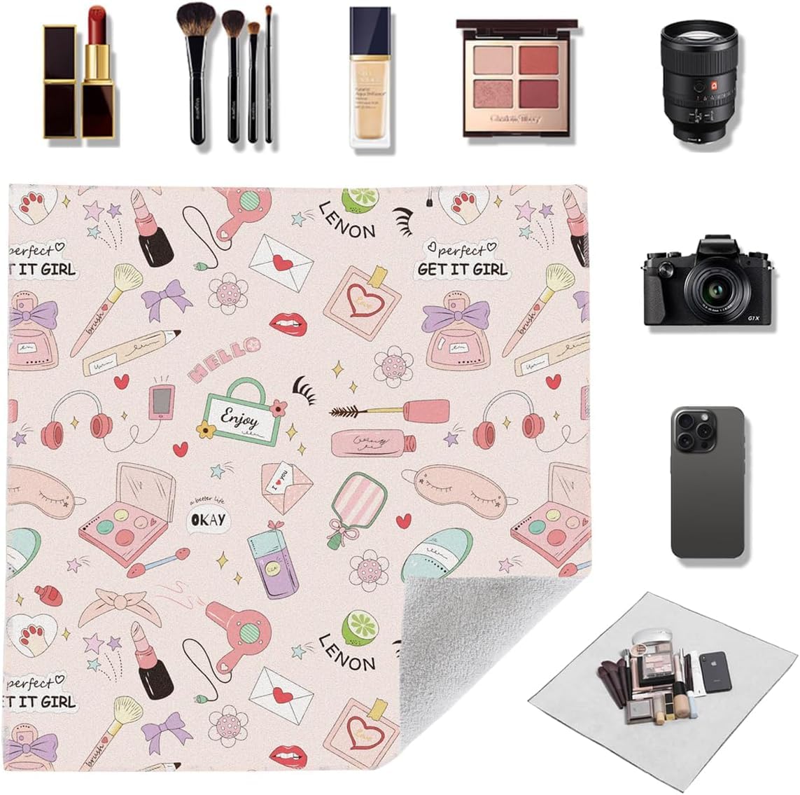 1PCS Wrap Portable Makeup Pouch, Self Adhesive Magic Cloth Cosmetic Pouch, Travel Friendly, Multi-Use Storage Organizer fo... - Review, Price and Buying Guide