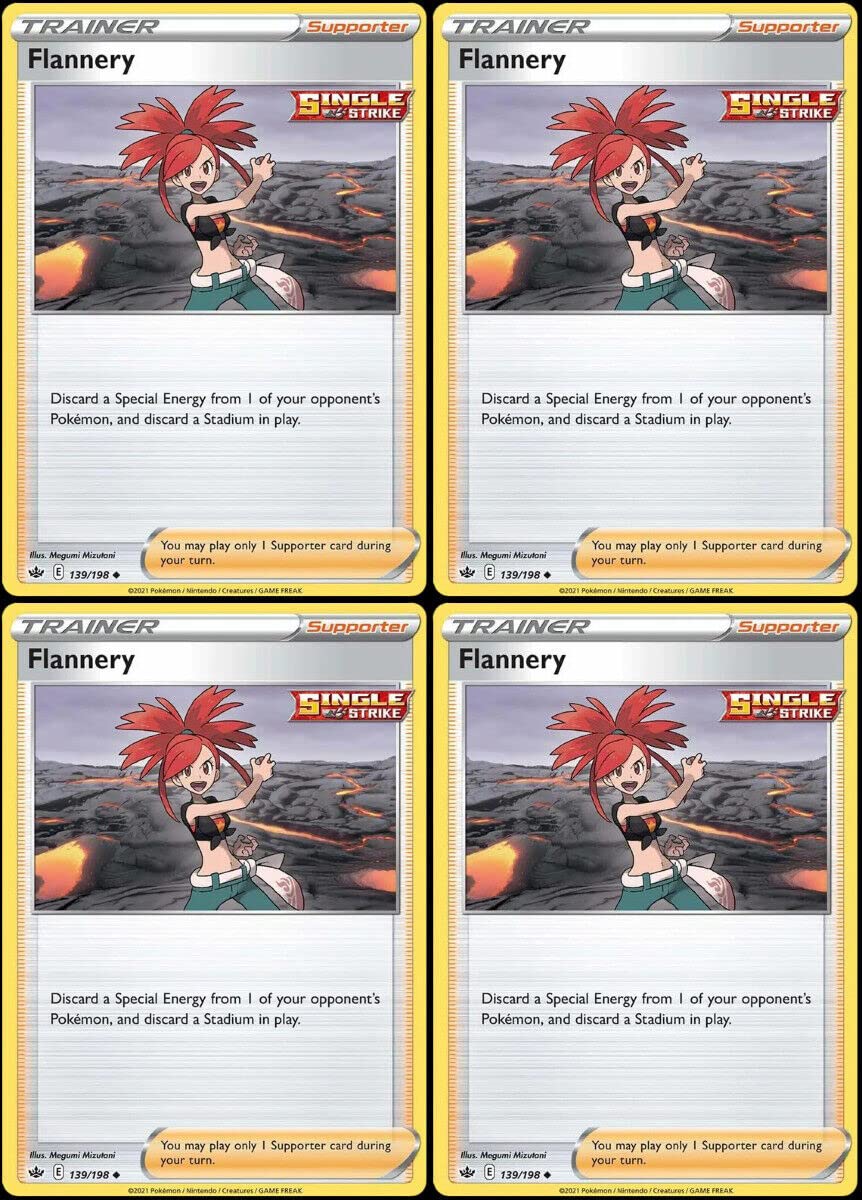 flannery pokemon card 139/198 Chilling Reign - Trainer Lot - Set Box:Rip Live Jumbo Toploader Chilling Reign Singles ONE PIECE Card Game]
