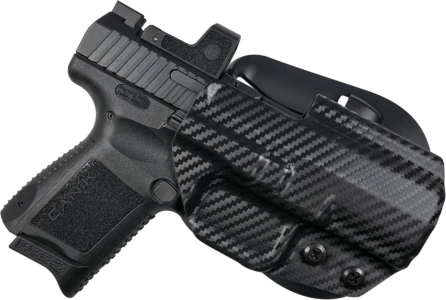 OWB Paddle Holster Fits Canik Mete MC9 Outside The Waistband Carry Gun Holster Kydex American Made OWB with Paddle Attachment