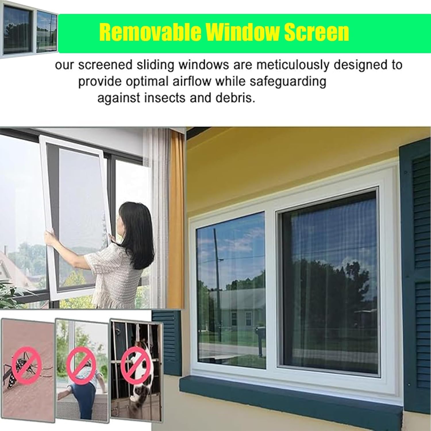 Basement Window with Double Glazing, Double Slide Design for Bathrooms and Garages, Available in Various Heights from 12 to 50 Inches, Ideal for Ventilation and Natural Light