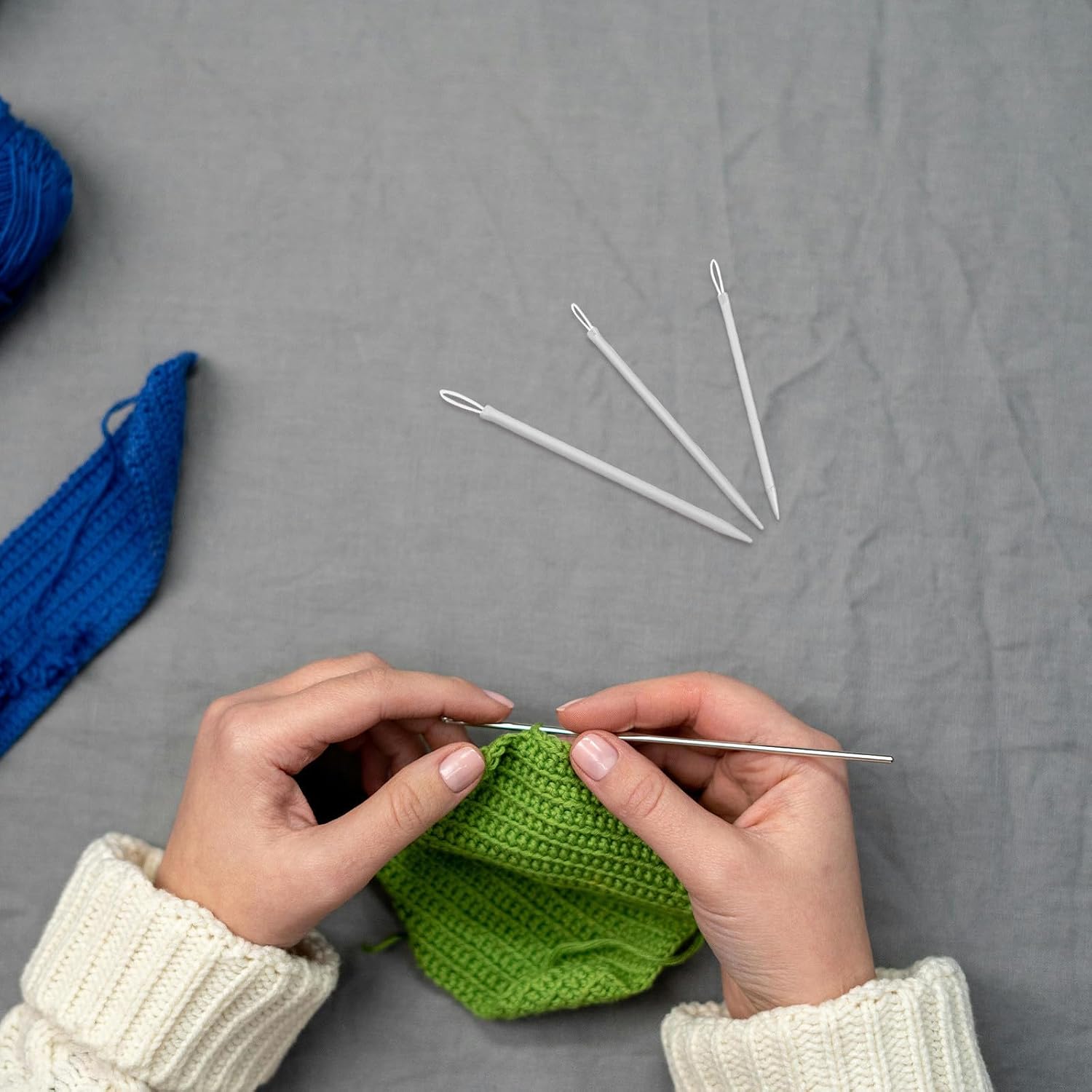 Outanaya Easy Threading Needles Set for Yarn Weaving, 5 Sets