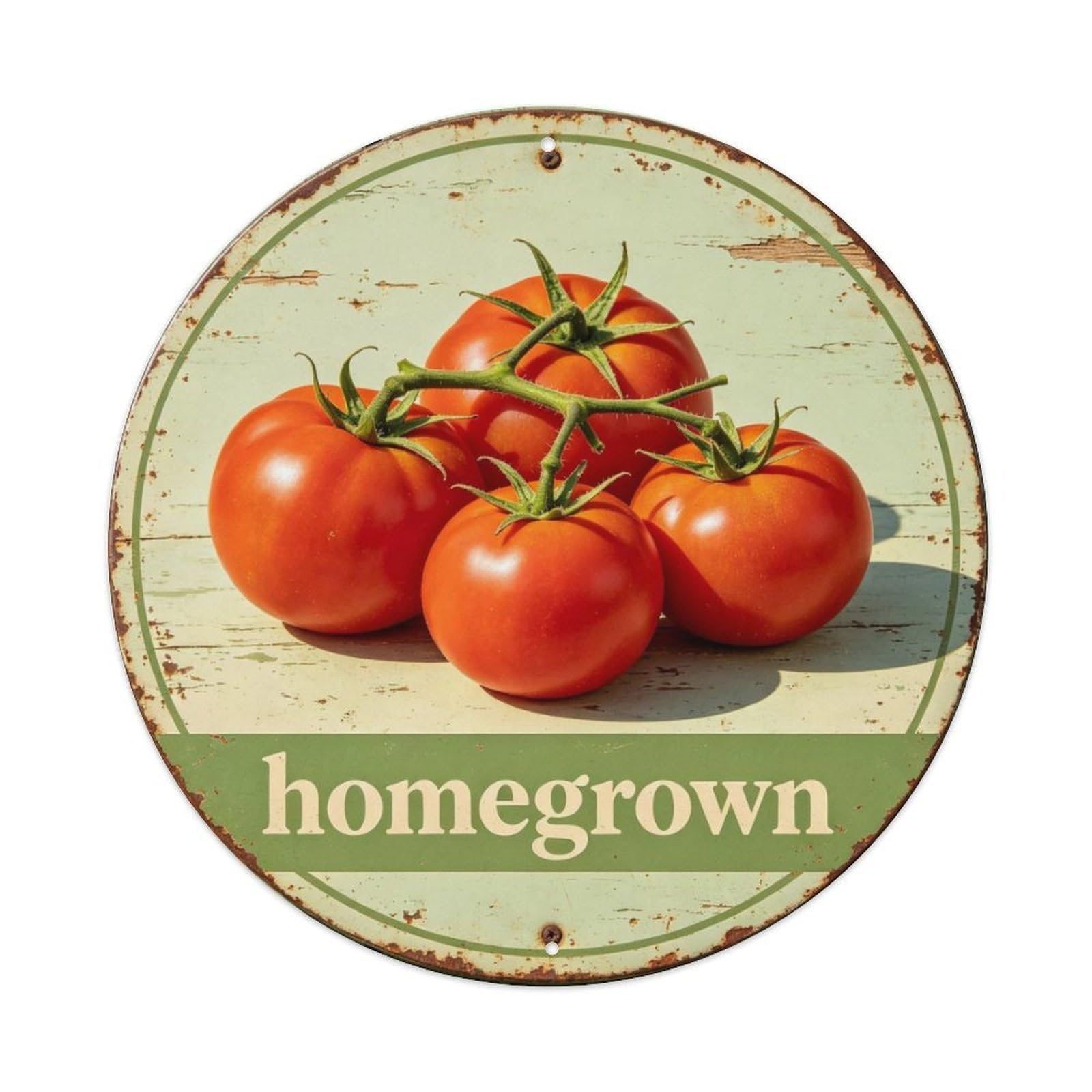 Homegrown Metal Tin Sign Plaque