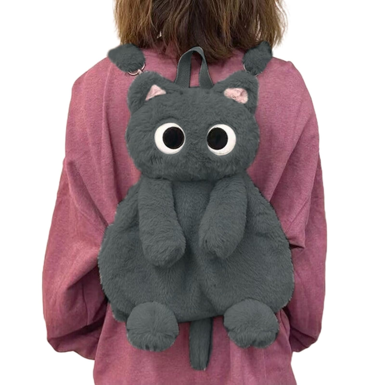 Meiliyizu 3D Cat Plush Backpack 3D Cat Plush Backpack Cartoon School Bag  Soft Comfortable Shoulder Bag Kids Girls Gift Daily Use Women Shoulder Bag  : Amazon.ca: Clothing, Shoes & Accessories