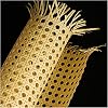 Pre-Woven Cane Webbing Sheet, Plastic Rattan Open Mesh Cane Net Hexagon Weave Mesh for Cabinet Chair Furniture Repair, 19.7 Inch x 78.7 Inch, Yellow
