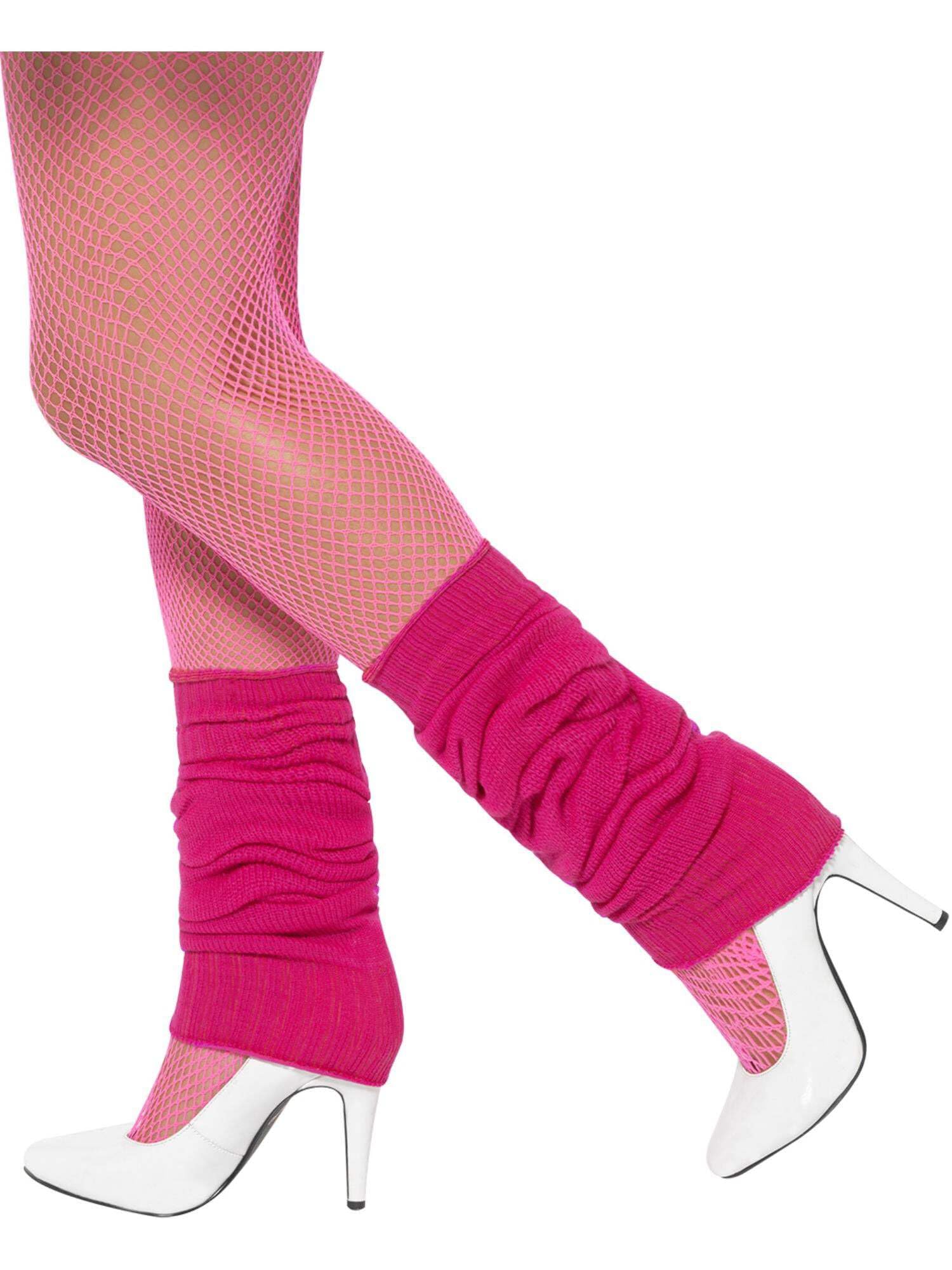 Smiffys Neon Leg Warmers (Hot Pink)