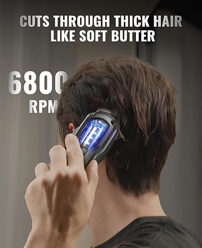 Miniatura 4 de Jack & Rose Juego de cortapelos y recortadores, cortapelos inalámbricos para hombres, juego de cortapelos de peluquería
