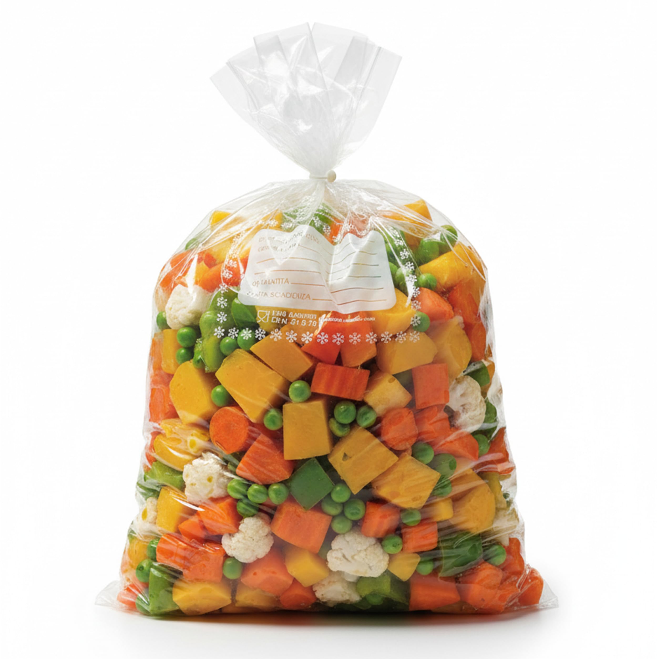 FRIO 70 bolsas de congelación grandes 29x42 cm | Pack ahorro para alimentos, congelador y cocina | Bolsas con cierre y etiqueta para fecha y contenido | Resistentes y duraderas, gran capacidad