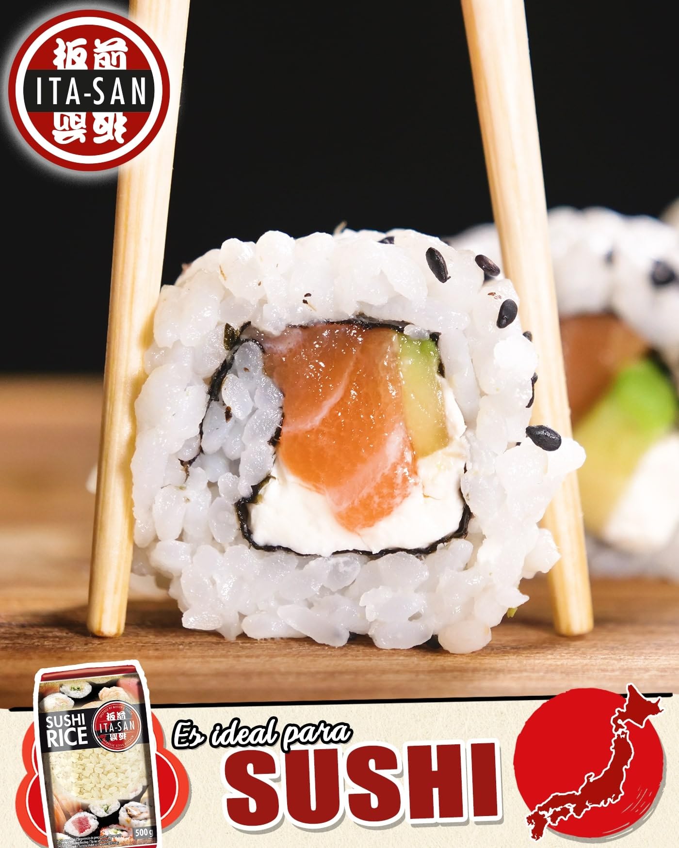 ITA-SAN - Arroz para sushi (1 x 500 g)