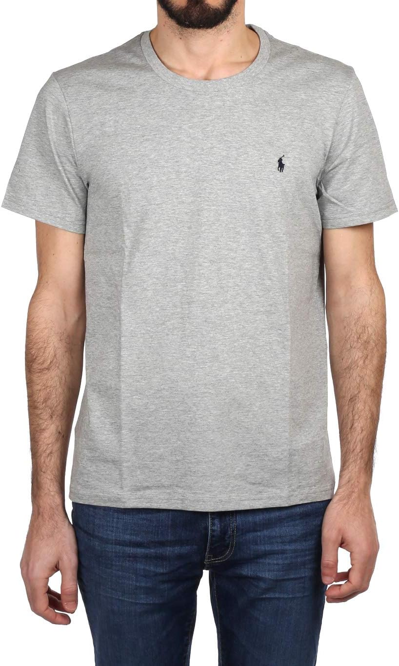 POLO RALPH LAUREN714844756-003 Short Sleeve Men's T-Shirt, Small, 003 Andover Heather