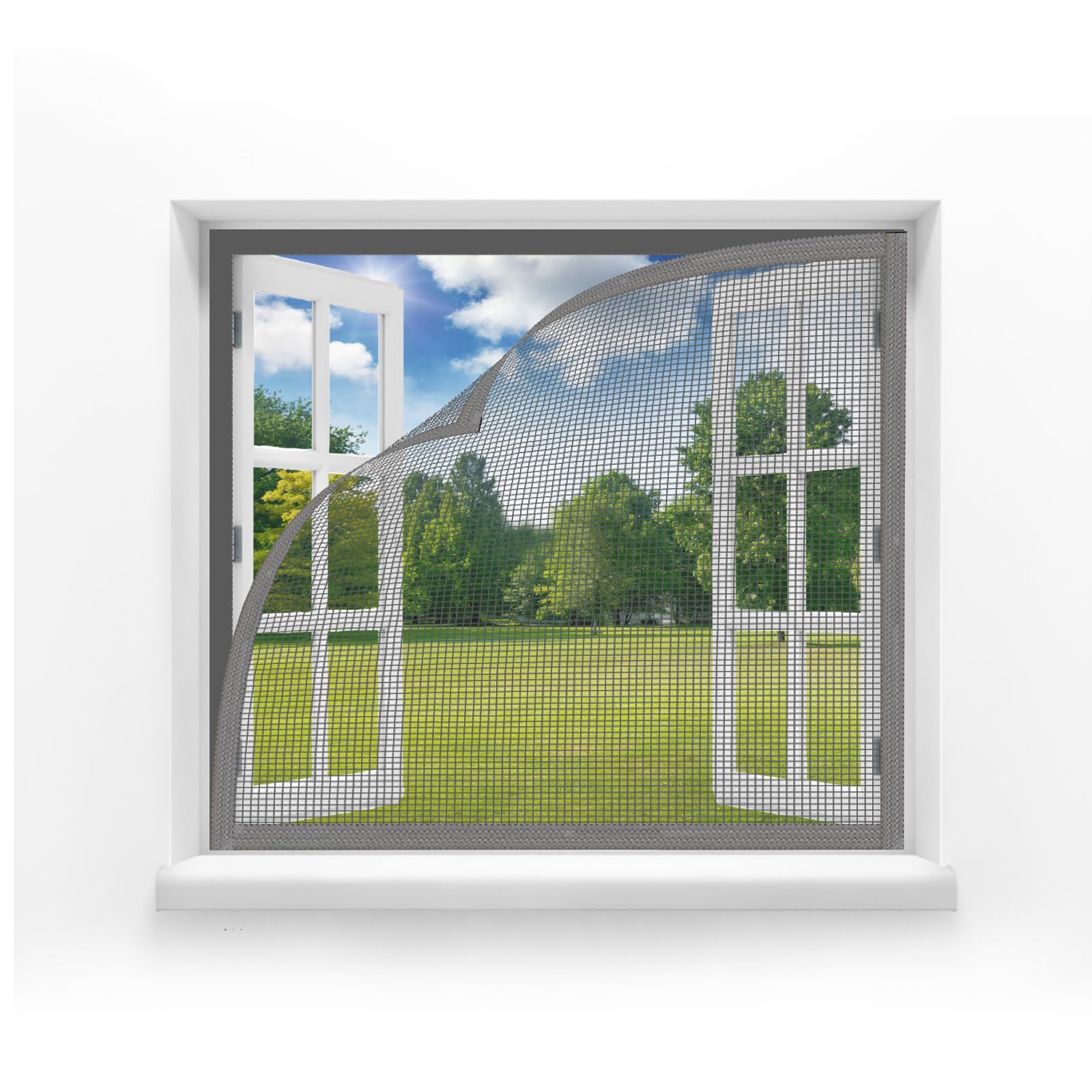 MAGICDOOR Fly Screens for Windows 150x130cm