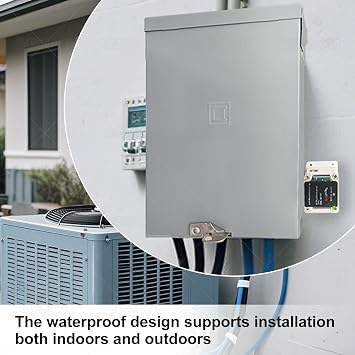 Hvac حامي الطفرة، البيت كله حامي الطفرة، مرحلة واحدة، 3-سلك ل 120/240 V، 25 Ka (سعة الطفرة لكل مرحلة)، Ul المدرجة