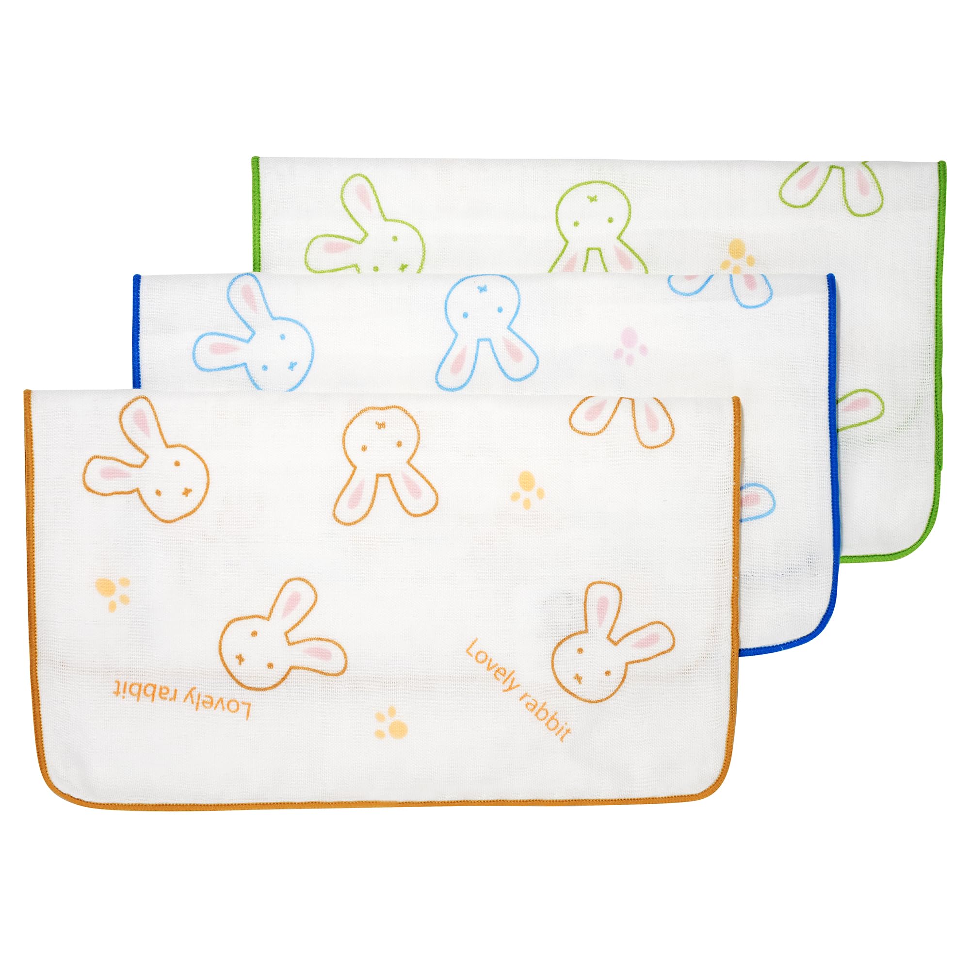 Vie TRIOMPHE Baby Muslin Washcloths for Newborns 100% Cotton Baby flannels, Bath&Face&Burp Cloths