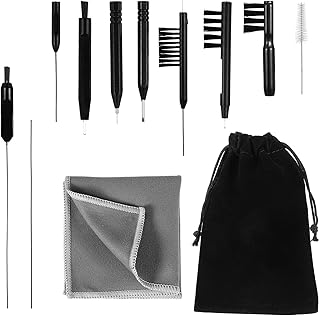 12 PCS Hearing Aid Cleaning Kithearing Aid Cleaning Tools Ear Cleaner Headphones, Multi Functional Hearing Aids Brush Tools for Earbuds Headphones Accessories and Supplies with Bag