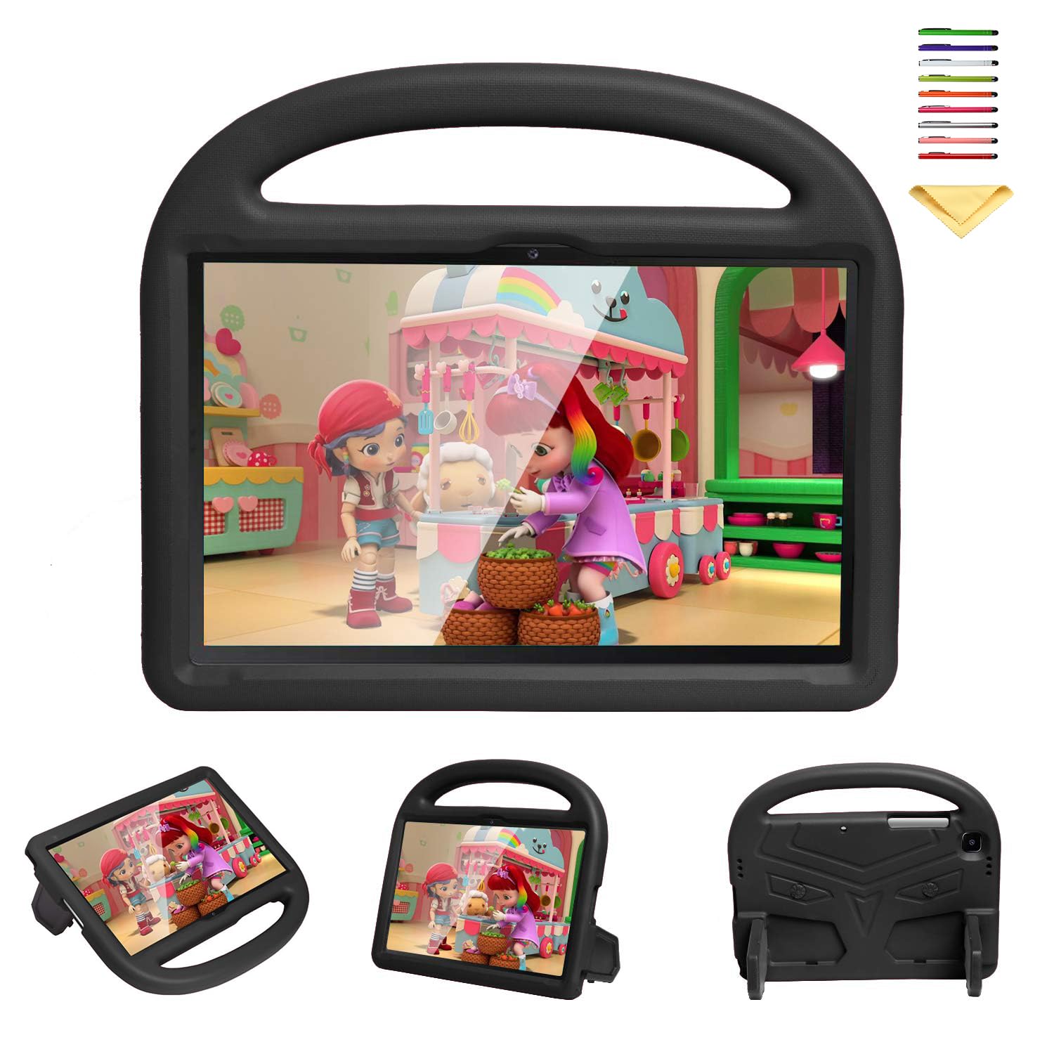 UUcovers Kids Case for Samsung Galaxy Tab A7 10.4 inch Tablet 2022/2020 (Model: SM-T503/T509/T500/T505/T507) with Handle Stand Soft Silicone