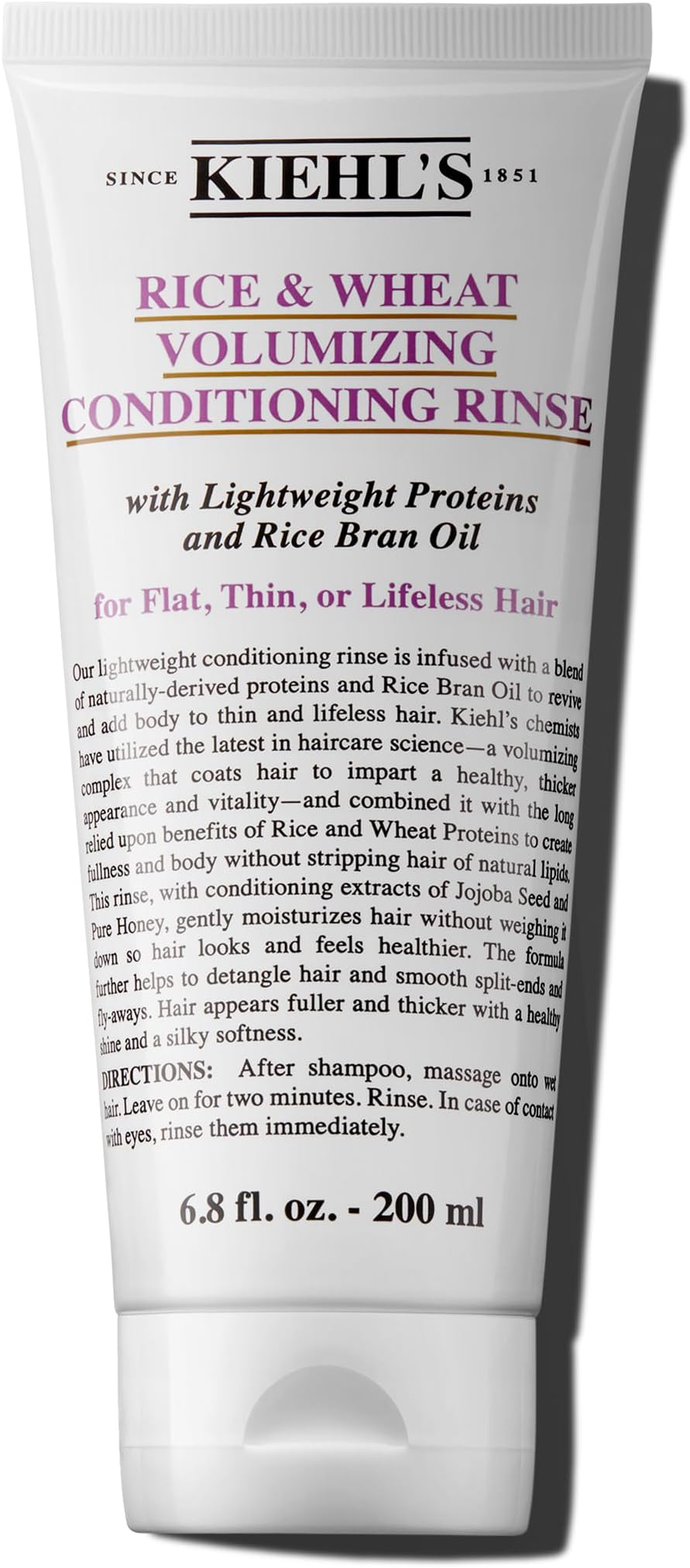 Kiehls Rice & Wheat Volumizing Conditioning Rinse Unisex Conditioner 6.8 oz