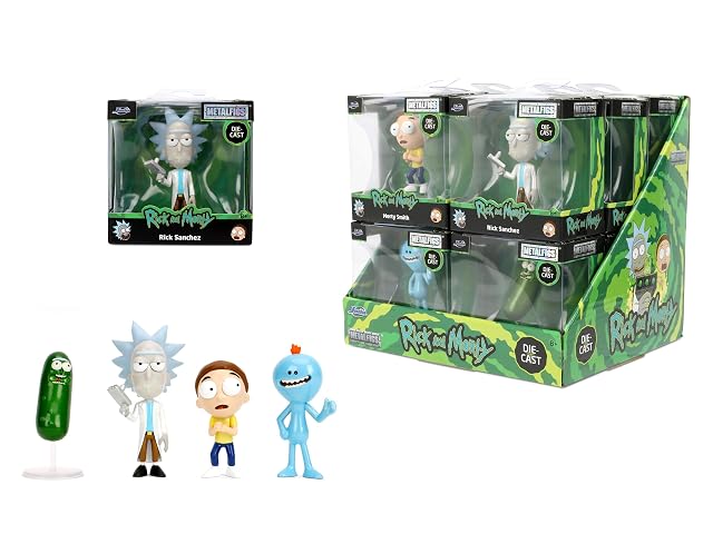 Foto 7 de 7 de Jada Figuras de Metal Rick and Morty 7 cm, 4 Surtidos coleccionables Adult Swim, Personajes Rick, Morty