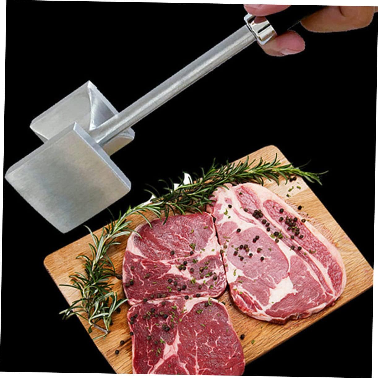 LABRIMP Meat Mallet Tool Dual-sided Nails Hammer Easy to Use Meat Tenderizer for Steak