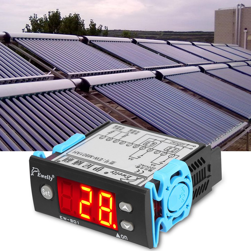 Termostato Digitale 220V con Sensore Integrato Regolazione Temperatura Riscaldamento Solare Universale