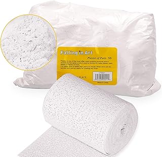Falling in Art 5lb Plaster of Paris, Plaster Cloth Roll