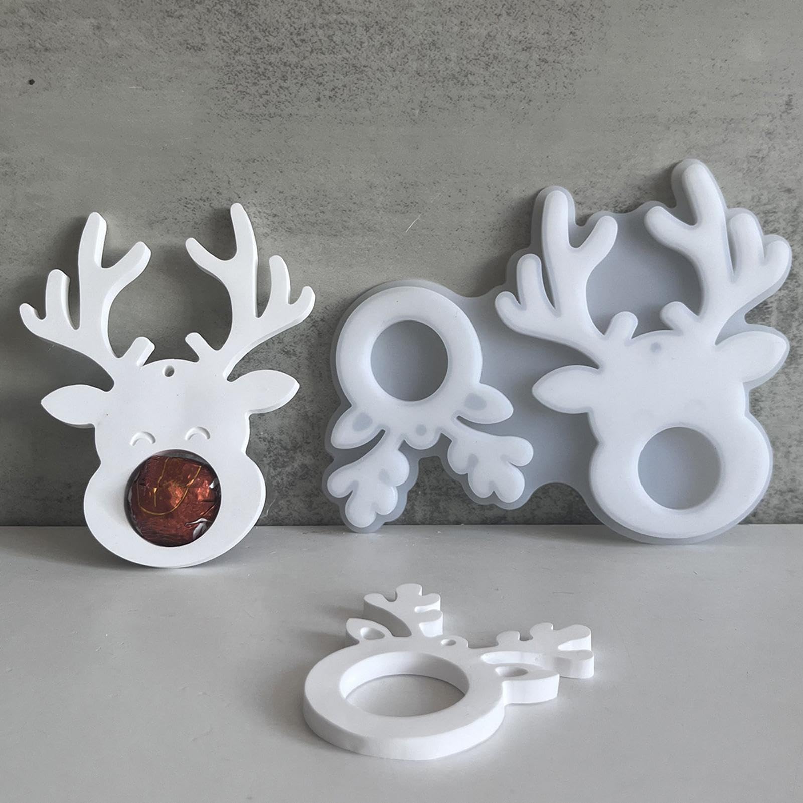 Siliconen mal voor herten, siliconen mal voor herten en elanden, vormen voor elandornamenten ter decoratie van kerstbomen - elandharsvorm, epoxyvorm voor decoratie van kerstbomen Siliconen mal voor herten, siliconen mal voor herten en elanden, vormen voor elandornamenten ter decoratie van kerstbomen - elandharsvorm, epoxyvorm voor decoratie van kerstbomen