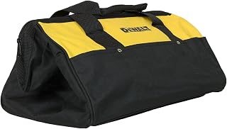 DEWALT 15-Inch Heavy Duty Contractor Tool Bag - Durable Nylon, 6 Pockets, Zipper Closure, Fits 16" Tools