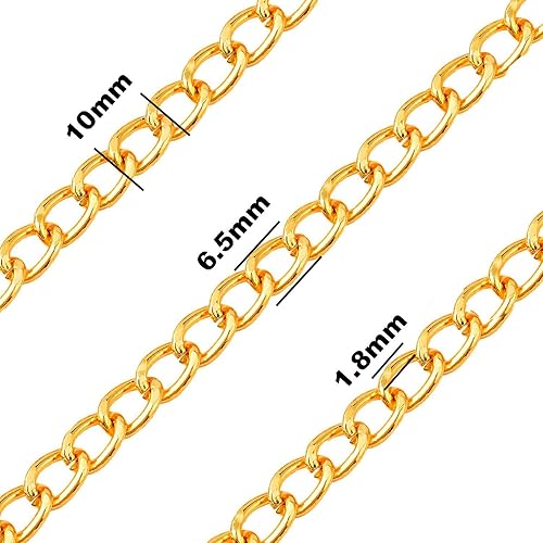 Miniatura 69 de Jishi Cadena de serpiente de oro de 33 pies de 0.047 in, cadenas para hacer joyas, collares, pulseras, suministros de joyería, hallazgos – Rollo
