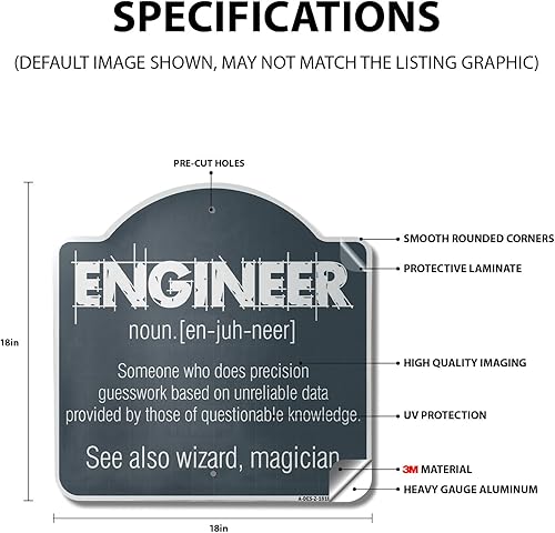 Miniatura 3 de Letrero arquitectónico de aluminio de calibre pesado de 18 x 18 pulgadas con texto en inglés Come in We're Open Business  SignMission Designer Store
