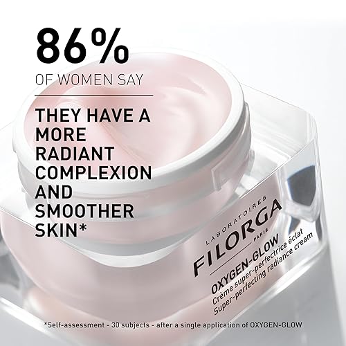 Miniatura 4 de Filorga Oxygen-Glow Super-Perfecting Radiance Crema diaria para la piel, tratamiento hidratante con un impulso hidratante de ácido hialurónico y