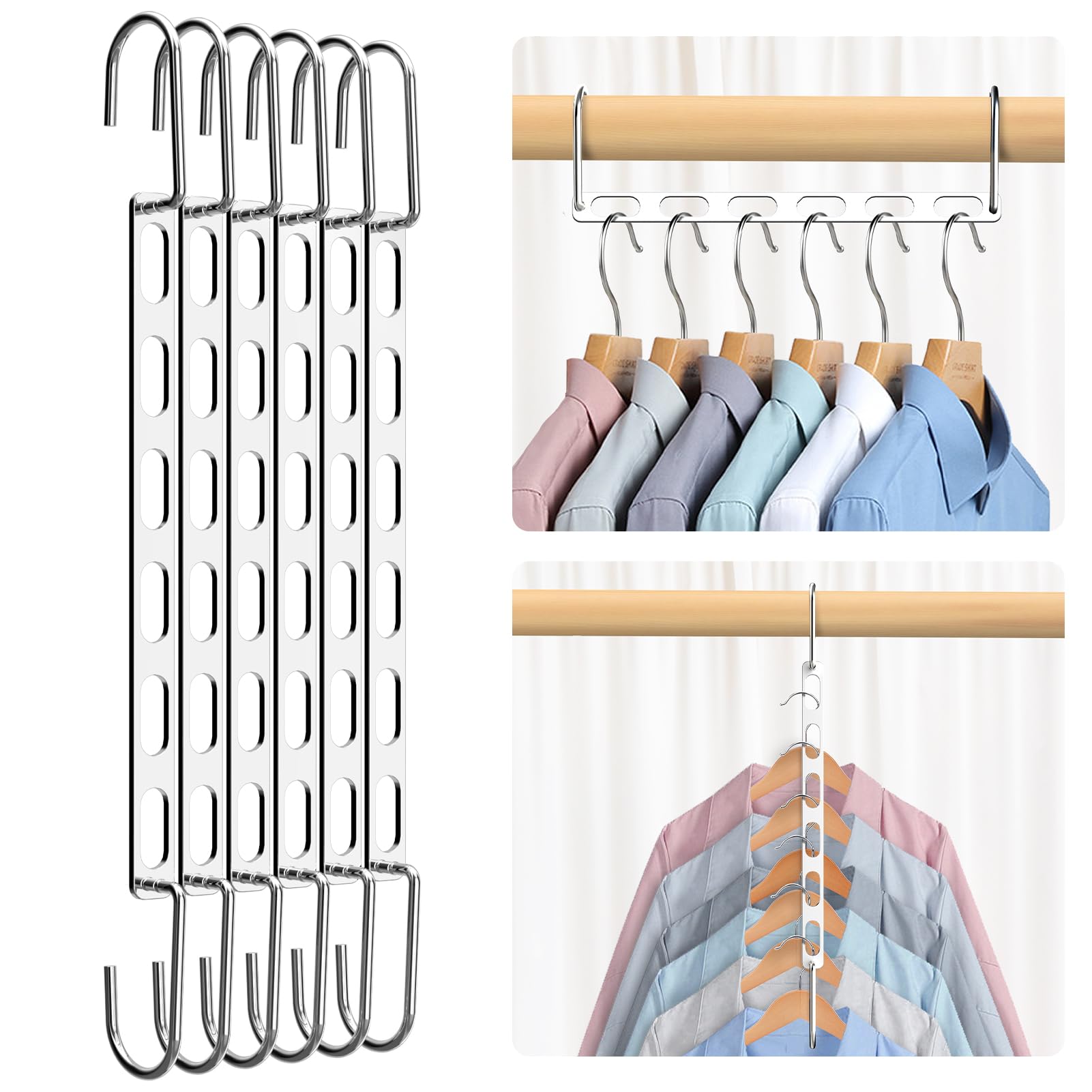 SONGICS Juego De 30 Perchas Aterciopeladas, 41,5 C De Largo, Finas