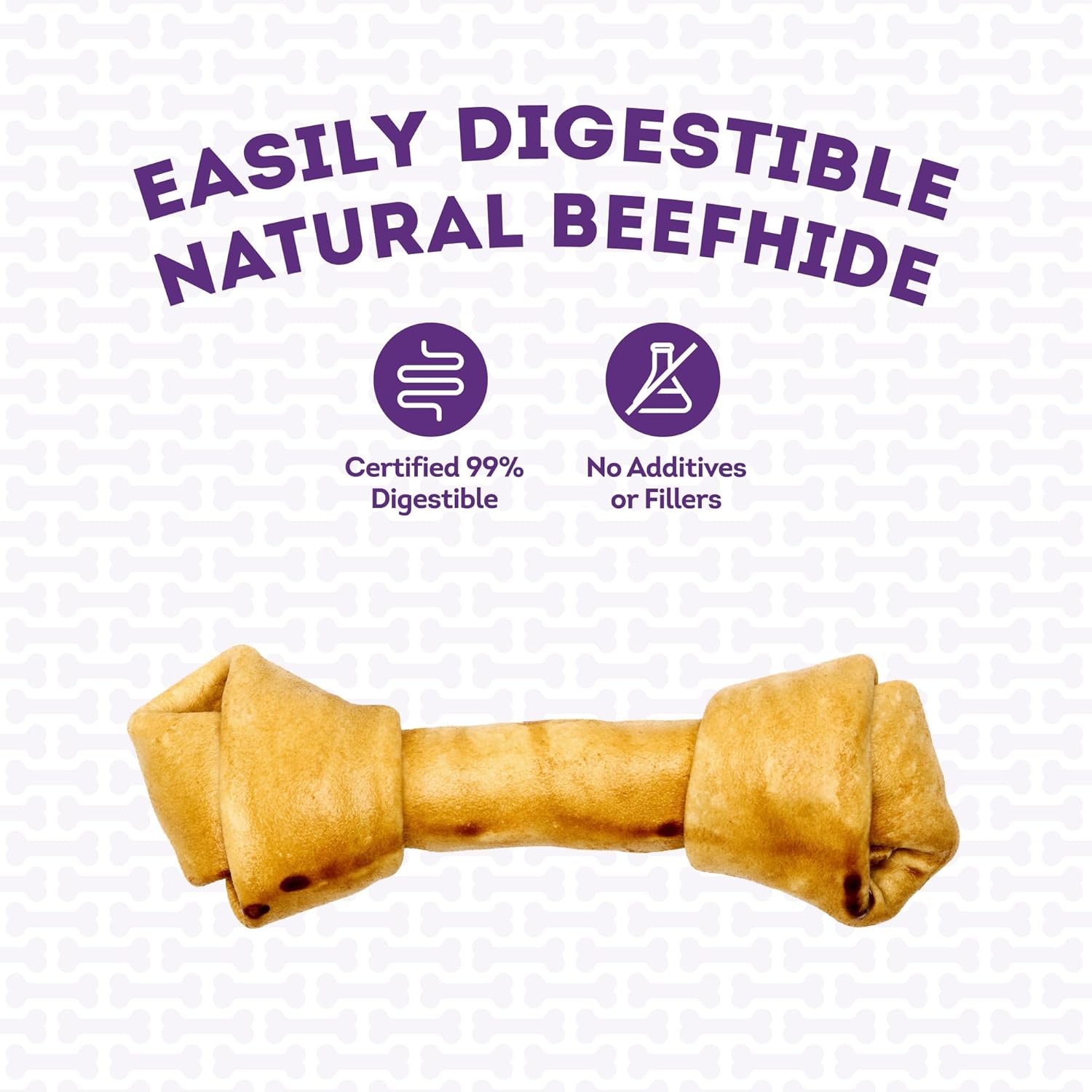 USA Beefhide Bones 9-10" Dog Chew Treats - Chicken Flavor, 1 Count/4 Pack