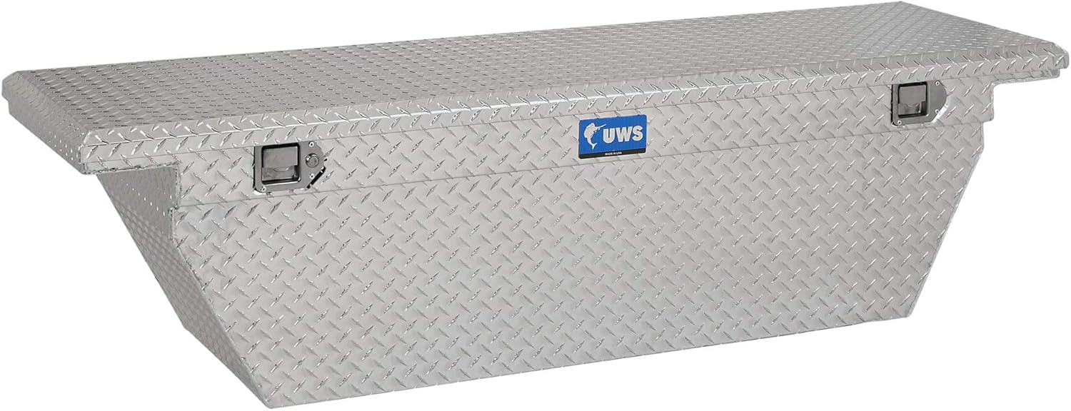 UWS TBSD-69-A-LP 69-Inch Aluminum Deep Angled Truck Tool Box with Low Profile