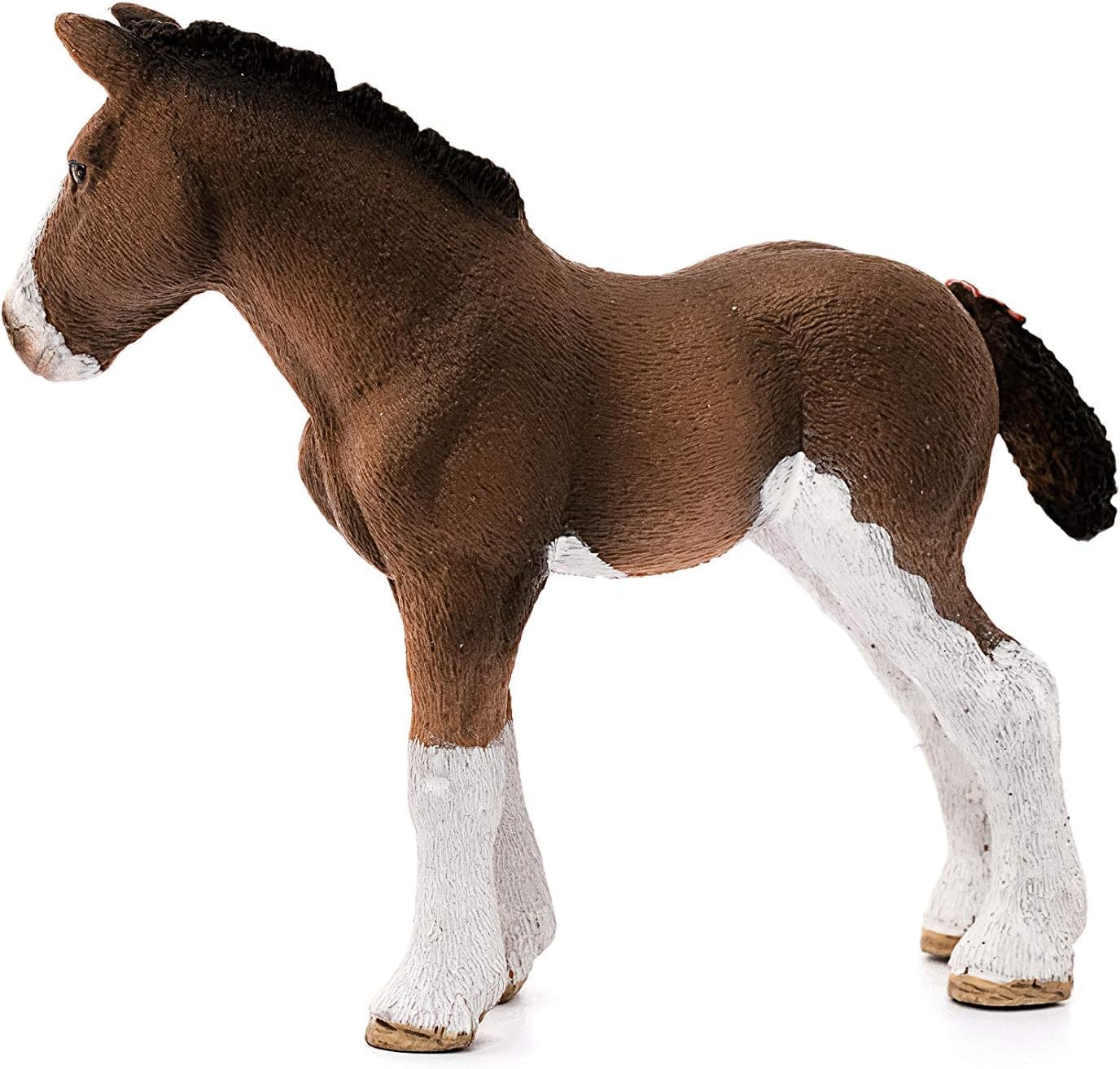 Schleich Farm World, Farm Animal Horse Toys for Kids and Toddlers, Clydesdale Foal Figurine, Ages 3+