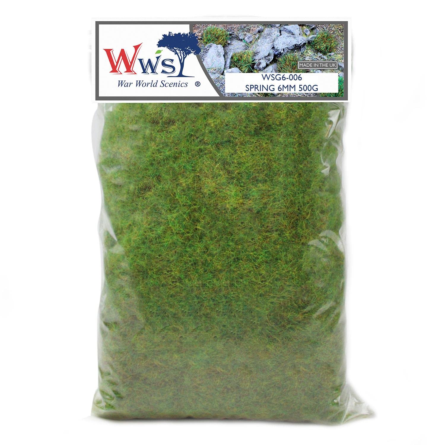 WWS War World Scenics WWScenics | 6mm Herbe Statique Printemps | 500g | WSG6-006 | Matériel pour Maquette Réaliste