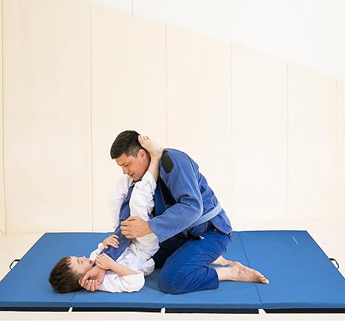 Miniatura 9 de BalanceFrom Alfombrillas plegables para ejercicios aeróbicos multiusos de 4 x 10 x 2 pulgadas extra gruesas de alta densidad antidesgarros gimnasio