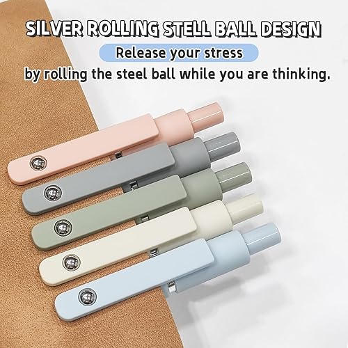 Miniatura 4 de Bolígrafos de gel, 10 bolígrafos de tinta negra de 0.020 in, bolígrafos de escritura suave de punta fina, bolígrafos retráctiles de alta gama para