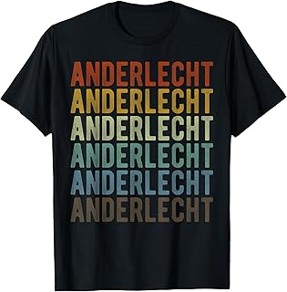 Anderlecht City Belgium Retro Vintage T-Shirt