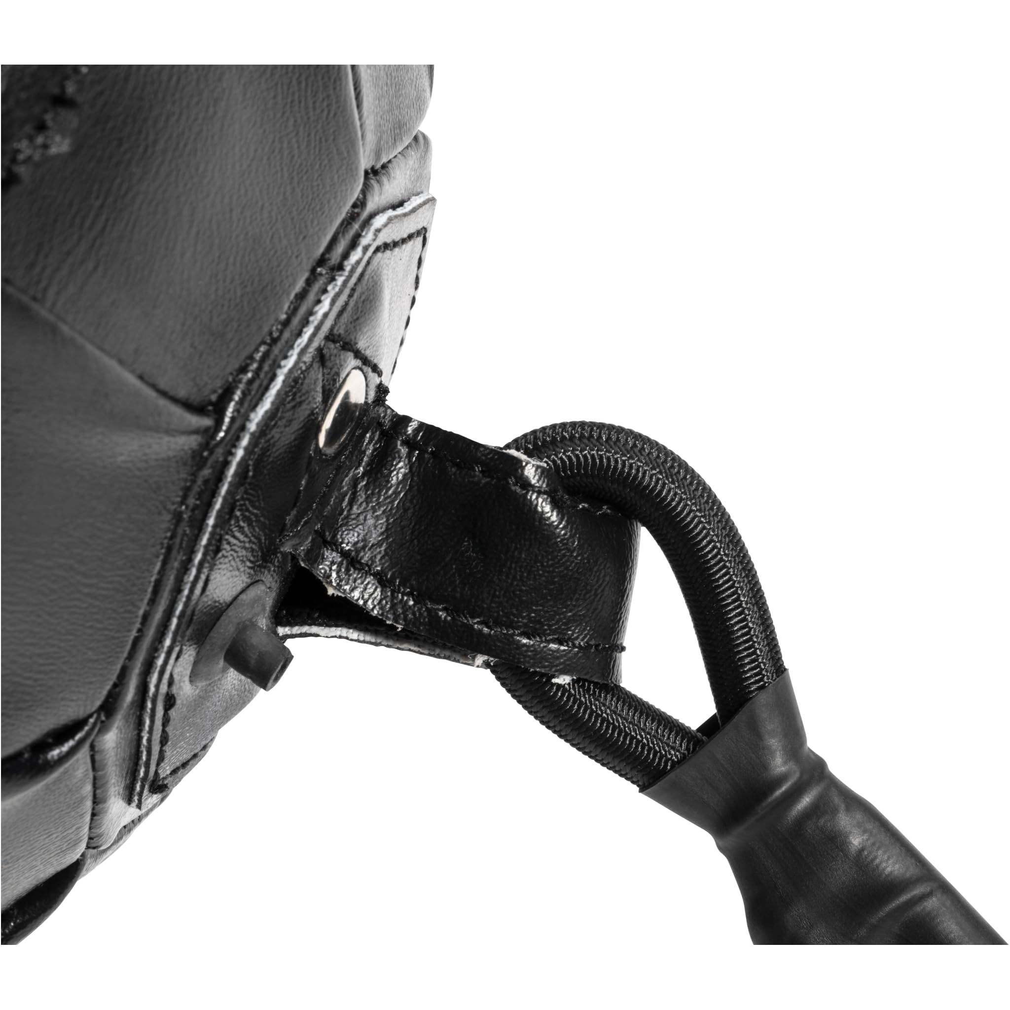 GORILLA SPORTS® Speedball - Doppelend, von Boden bis Decke, Durchmesser 20 cm, aus Kunstleder, Schwarz - Punchingball, Doppelendball, Boxbirne, Doppelend-Boxball, Boxen, MMA, Erwachsene